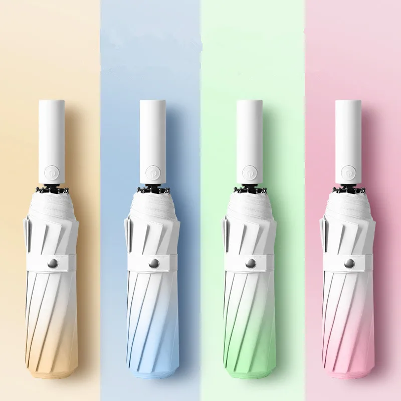 YB UPF 50+ UV Protection Large Travel Umbrella Auto Open Close Windproof Sun Blocking 3 fold Umbrella