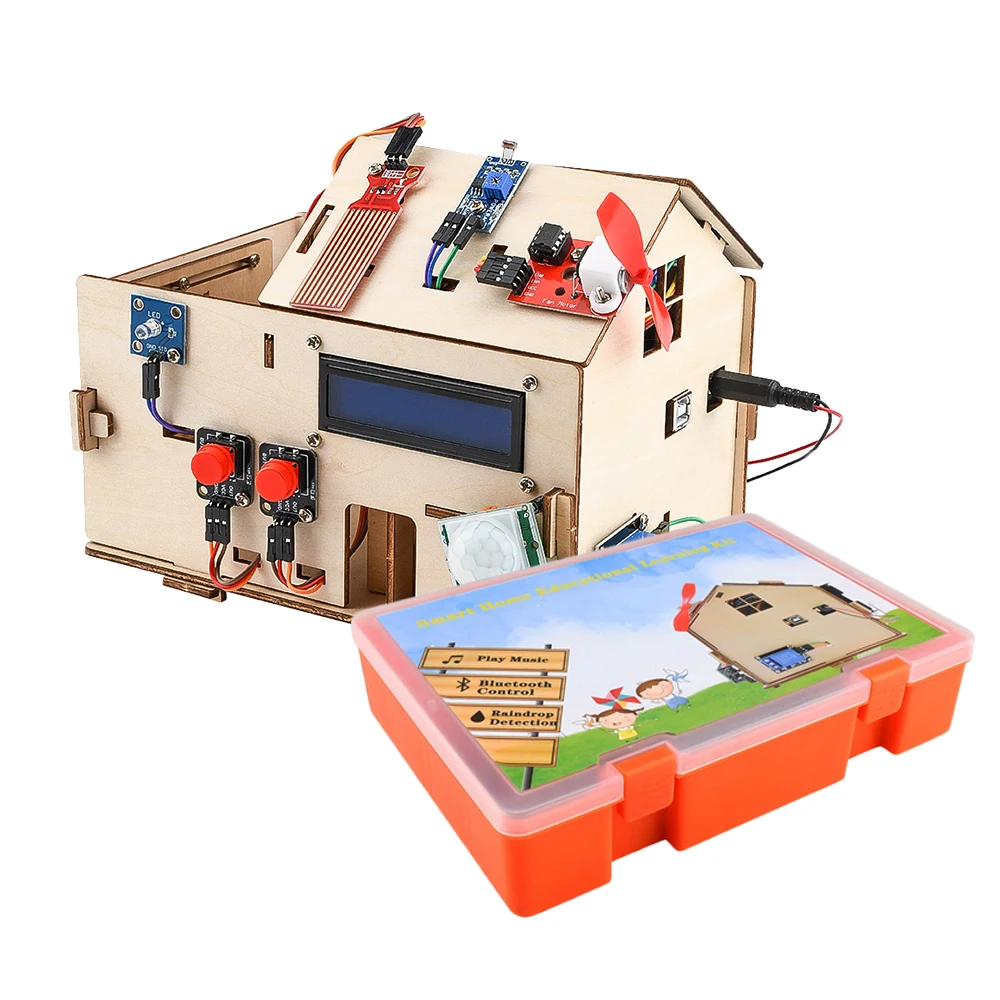 Arduino Smart Home DIY House Coding Toys Starter Kit with a Full Set of Program Materials For Programming Education