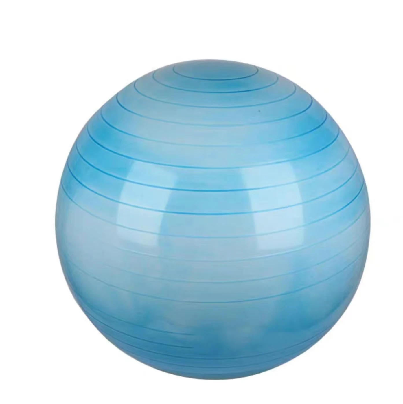 2024 GREAT High Quality  Safety Custom Sized and Logo Rainbow Marble Gym Fitness Balance Exercise Pvc Cloudy Yoga Ball