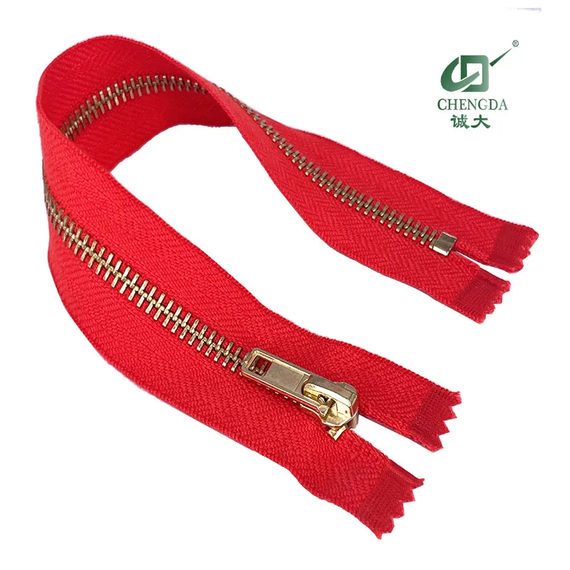 factory wholesale price fire resistant metal  zipper  close end open end for garment and bags
