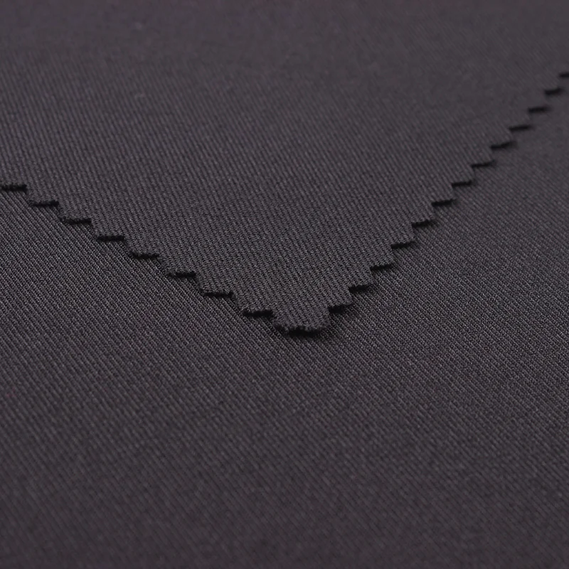 Горячая Распродажа 100d полиэстер 2/2 саржа спандекс эластичная ткань для пальто