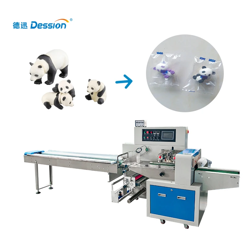 Horizontal toy packaging machine pillow packing machine for toys