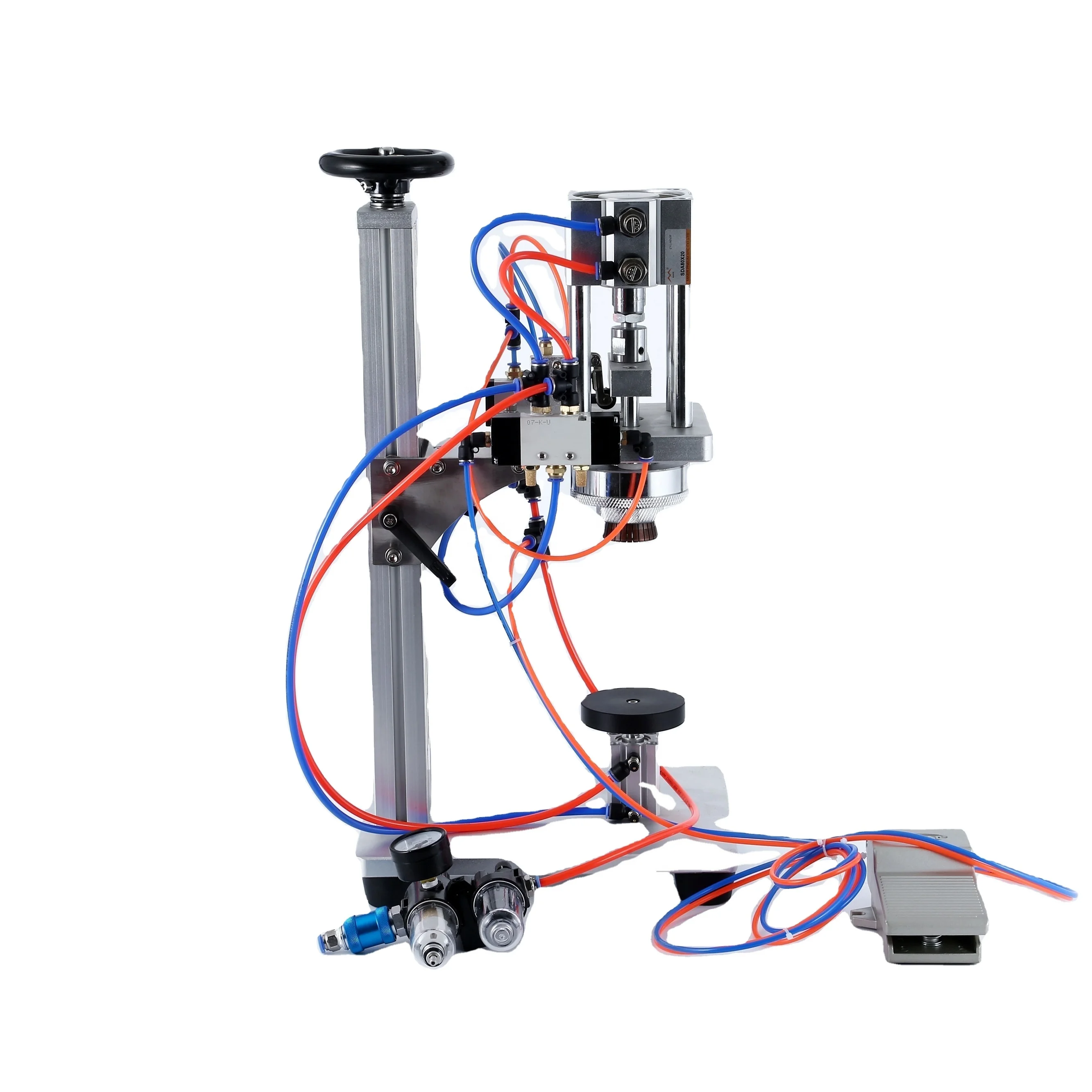 LTX-80 semi-automatic pneumatic perfume glass bottle capping machine