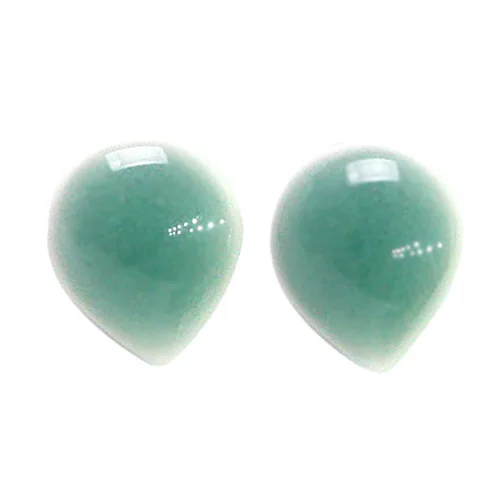 Celadon earrings - Korean style Handicraft porcelain earrings
