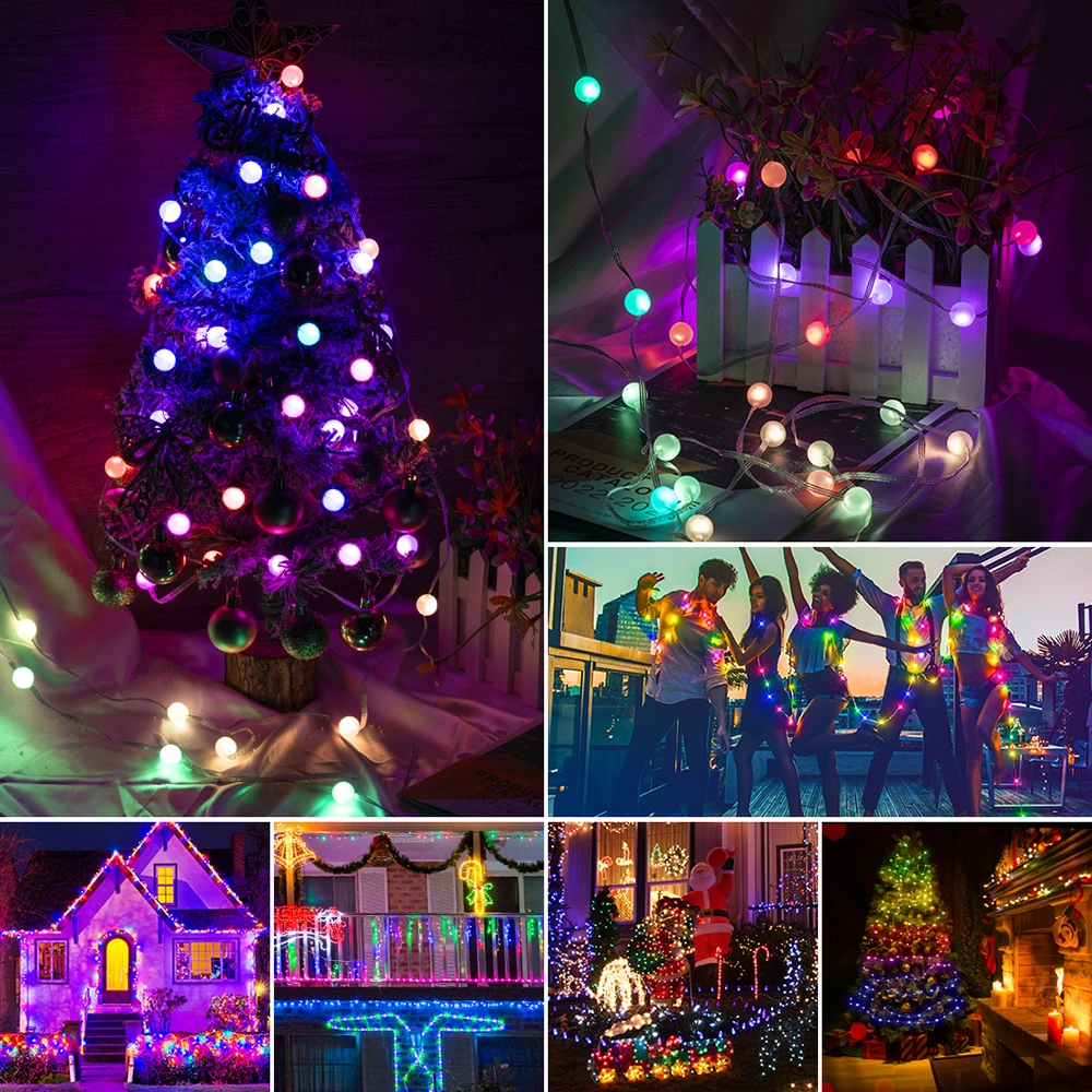 Smart Fairy Pixel String Lights Kit WS2812B 5m 10m USB Bluetooth with Timer and Remote Dream Color RGB Chasing Christmas Light