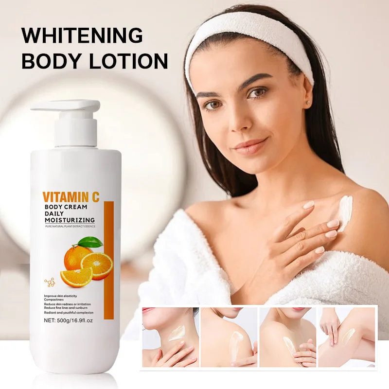Flavonol Anti-Wrinkle Firming Body Lotion with Vitamin C Orange Coconut Brightening and Moisturizing 3 Options Available 500ml