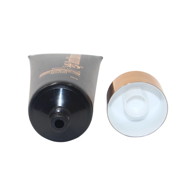 Free Sample Cheap Empty  Plastic Packing Hand Cream Matt Black Soft Squeezed Cosmetic Tube