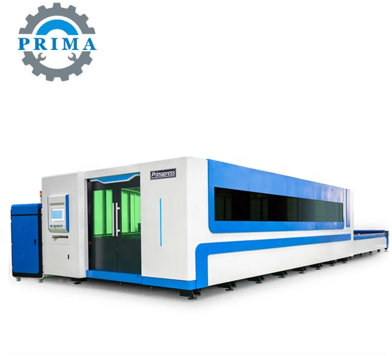 500W 1000W 1500W 2000W 4000W 6000W closed cnc fiber laser cutting machine with exchange table and cover