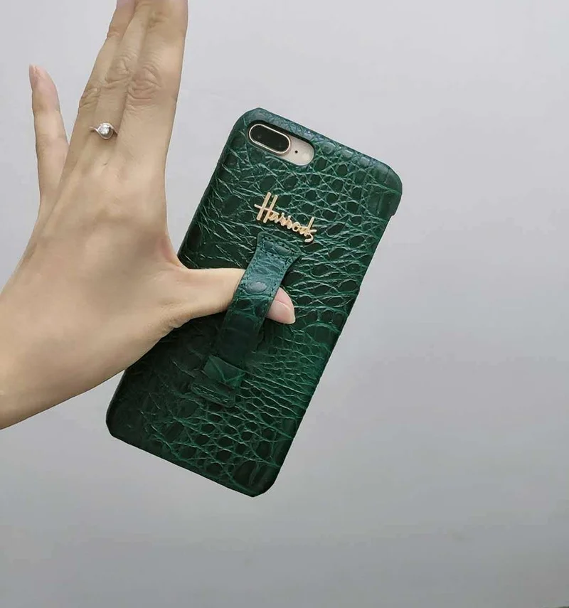  Роскошные аксессуары для телефонов Жесткий Чехол из крокодиловой кожи iPhone 8