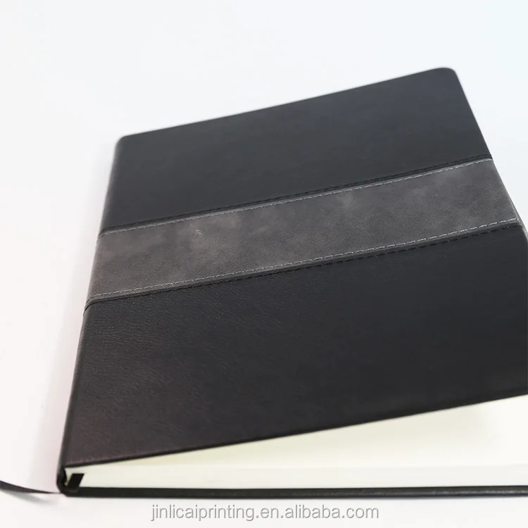 Gold foil  Blank Leather A4/A5/A6 Notebook Custom Full Size Print School Notebook