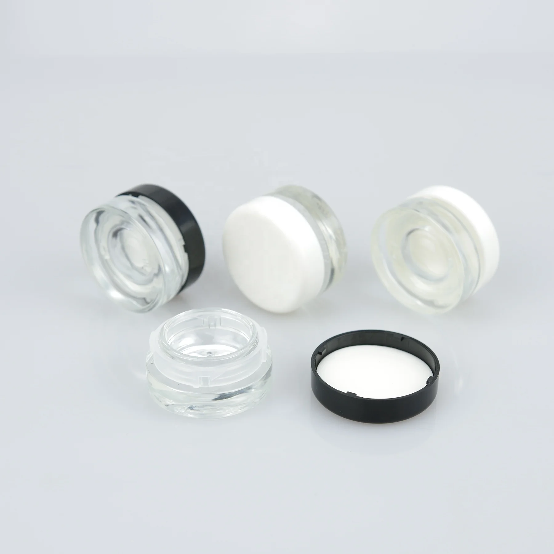 
New arrival 5g 1oz 2oz 3oz 4oz custom weed and glass medical jar for herb packaging 