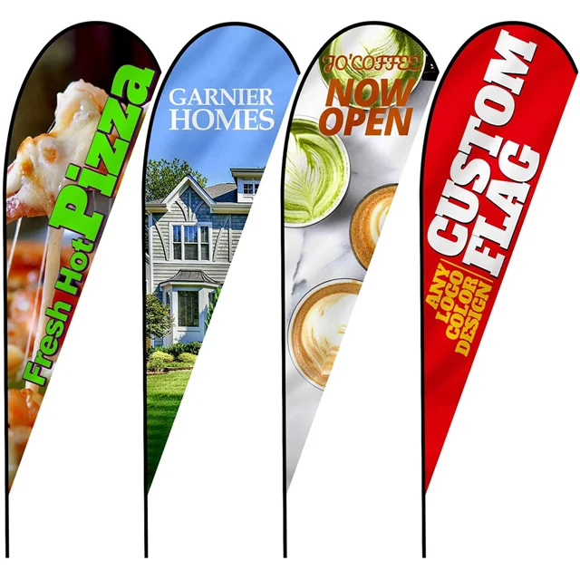 Advertising Custom Flying Banners bali bow sail swooper Teardrop Flag ,Feather Flag Banners,Beach Flags