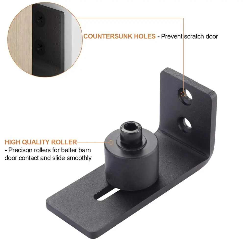 sliding barn door floor guide for bottom adjustable roller flush design FG-002