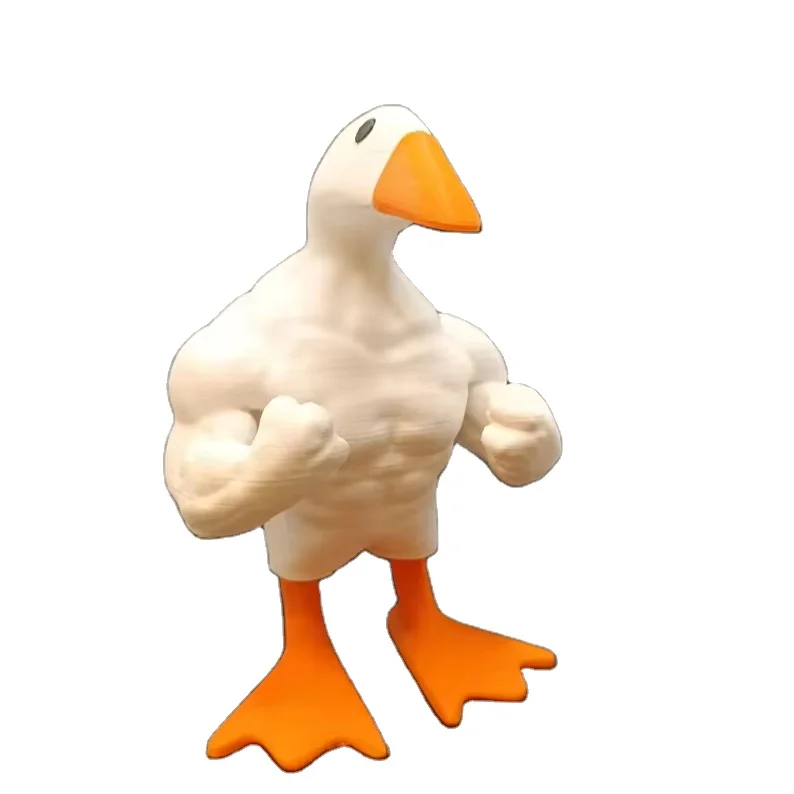 Muscle man Duck Magnet ornaments Home garden design ornaments Magnet key storage ornaments resin