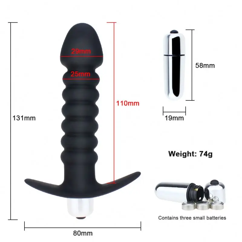 Hot Selling Silicone Anal Toy Vibrating Butt Plug Adult Sex Toys For Men Prostate Massage Anal Plug