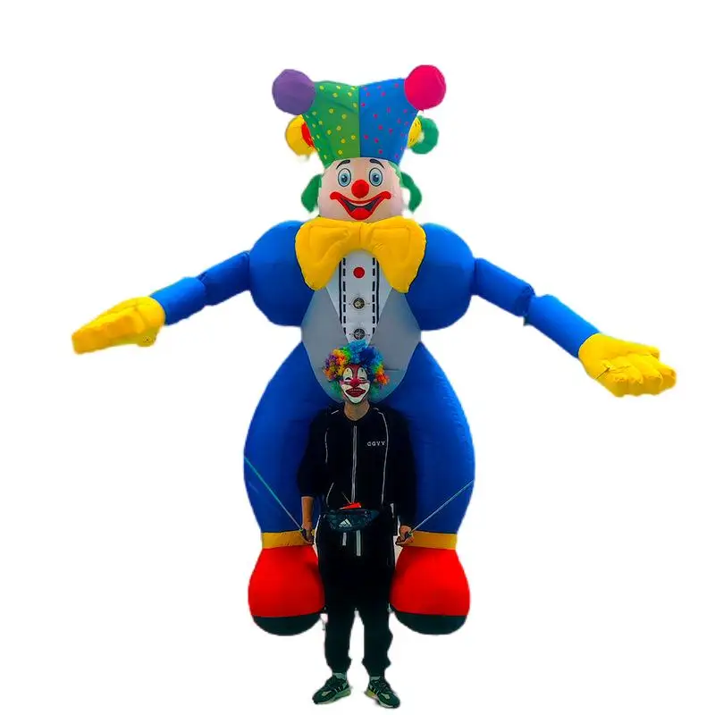 Commercial walking Joker Model Amusement Park Inflatable Dolls Dress up Cartoon Long Legged Dancers Bar Clap Play