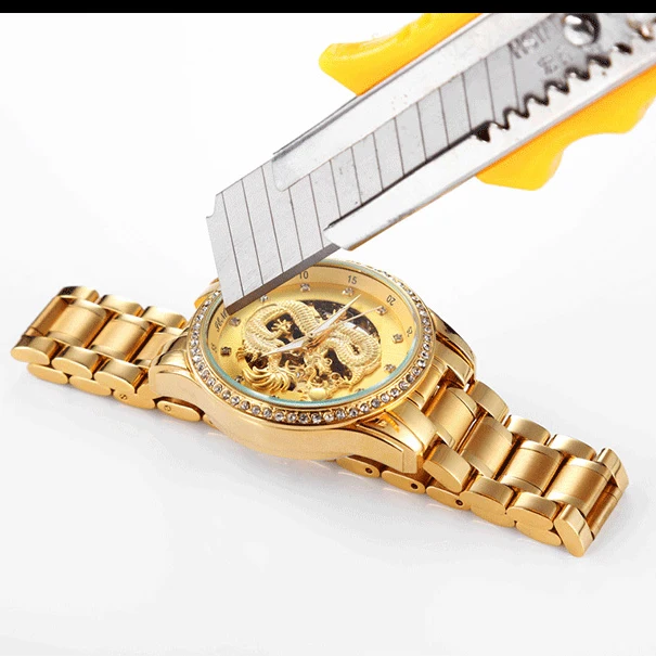 Luxury Watch Mechanical 3D Gold Dragon High Quality Automatic Mechanical Watches Men Wrist
