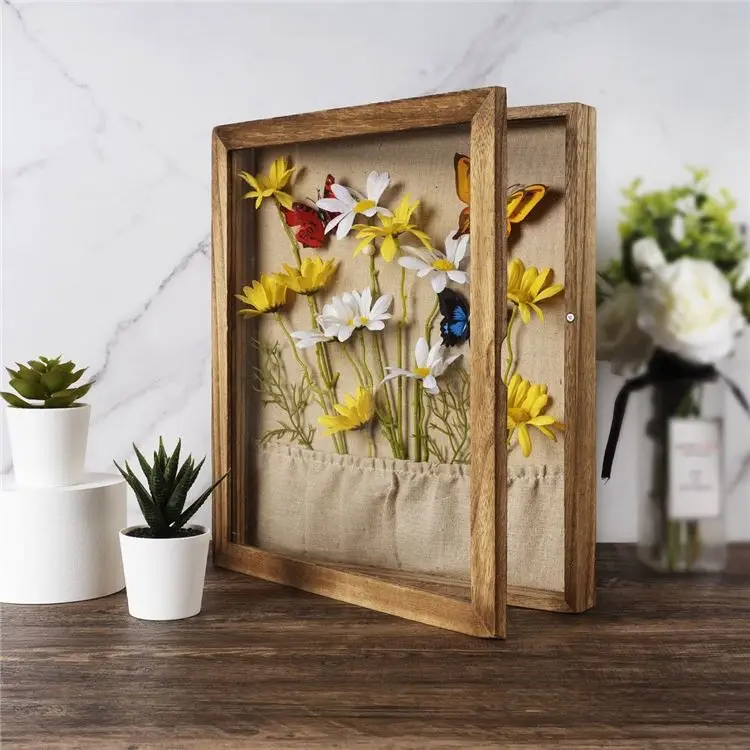 Sublimation Blank Modern style photo frame wooden background wall picture frame