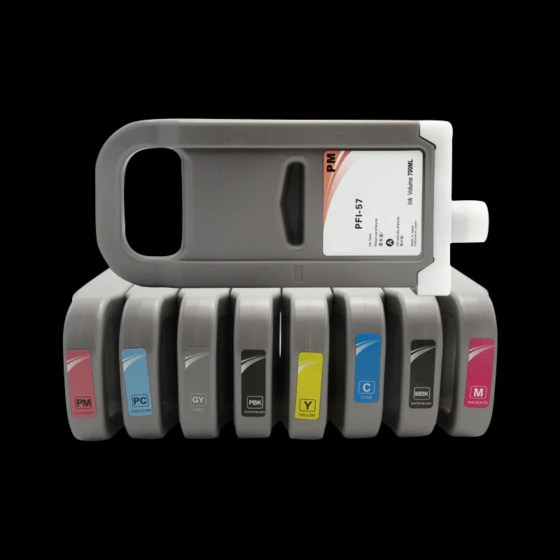 Ocbestjet 700ML/PC PFI 57 Refillable Ink Cartridge For Canon Pro520 Pro 520 540 540S 560S Printers