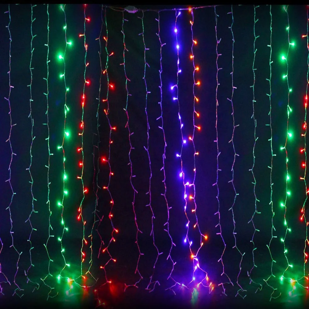 300 LED 8 Mode Fairy String Outdoor Garden Xmas Party Wedding Curtain Light Lamp