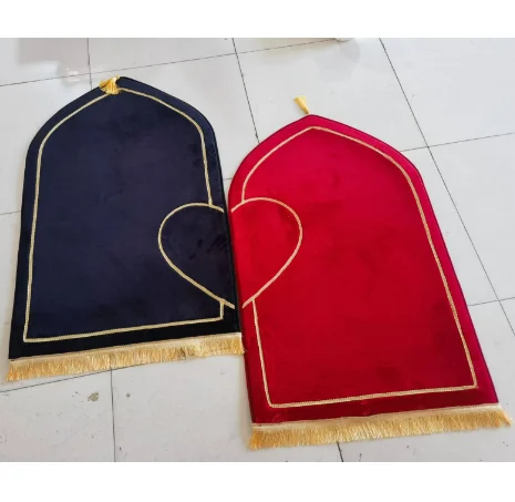 Hot Sale Love Prayer Mat Blanket For Couple Wedding Gift Embroidery Mosque Prayer Mat