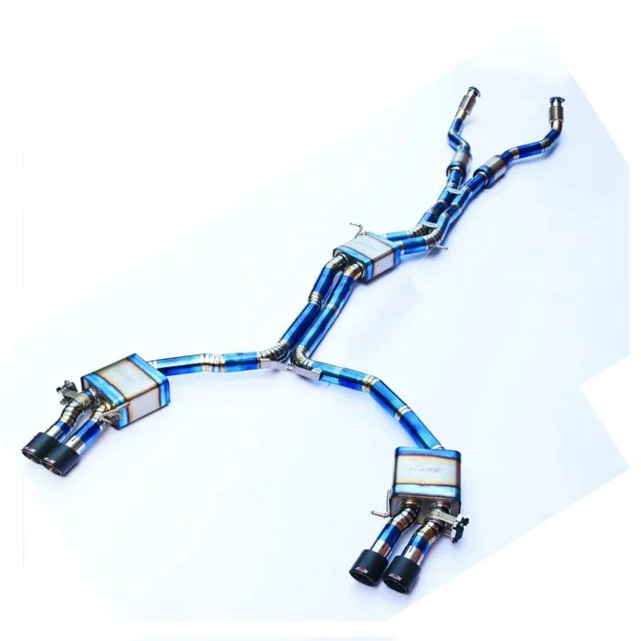  Американский рынок титановые выхлопные наконечники Valvetronic для Audi S6 B8 B9 3 0
