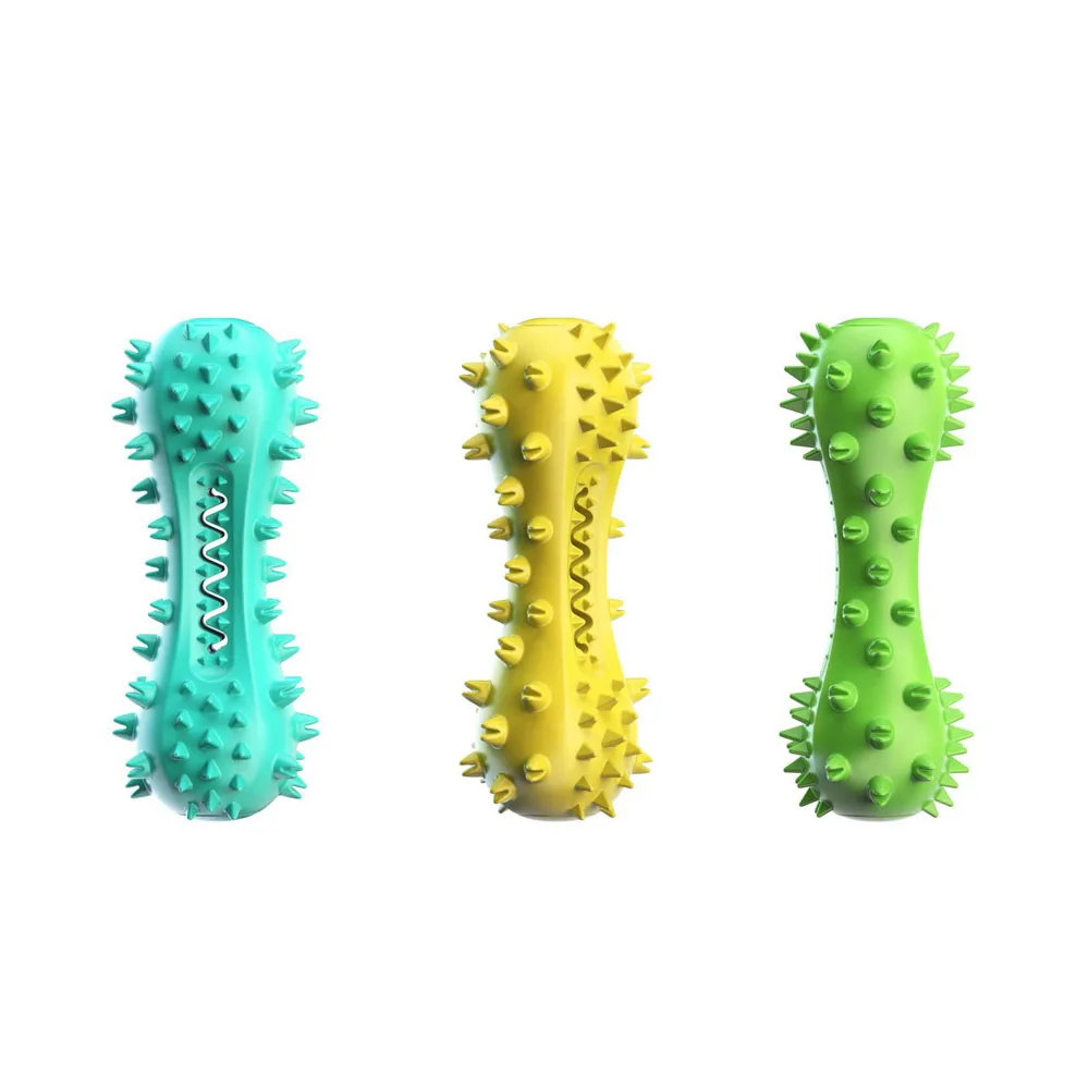 New Design Dog Interactive Natural Rubber Puppy Chew Toy Bite-Resistant Teeth Clean Pet Dog Toys