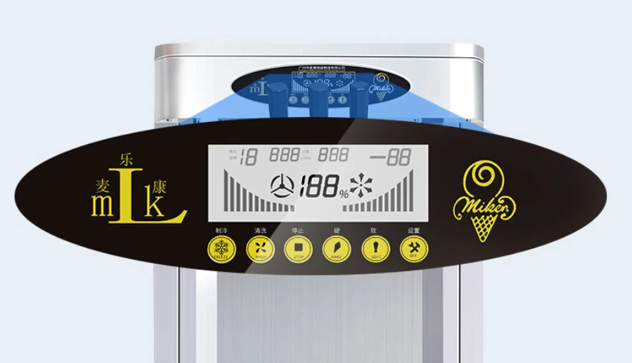 Automatic Table top Soft Ice Cream Machine 25L Small Ice Cream Maker