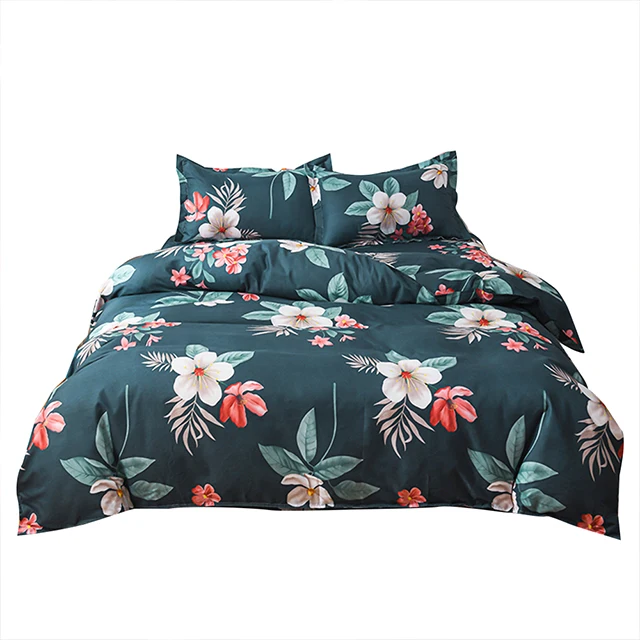 Bed Sheet Set -4 Piece Printed Sheet Set Queen King Size- Soft, Breathable, Hypoallergenic, Fade Resistant