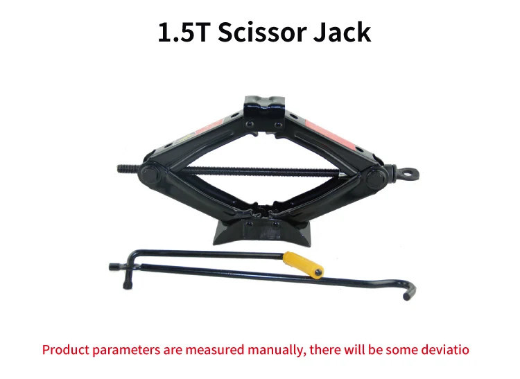 
1.5T Ton Auto Scissor Wind Up Jack Car Foldable Hand Jack For Automotive Emergency Repair Tools 