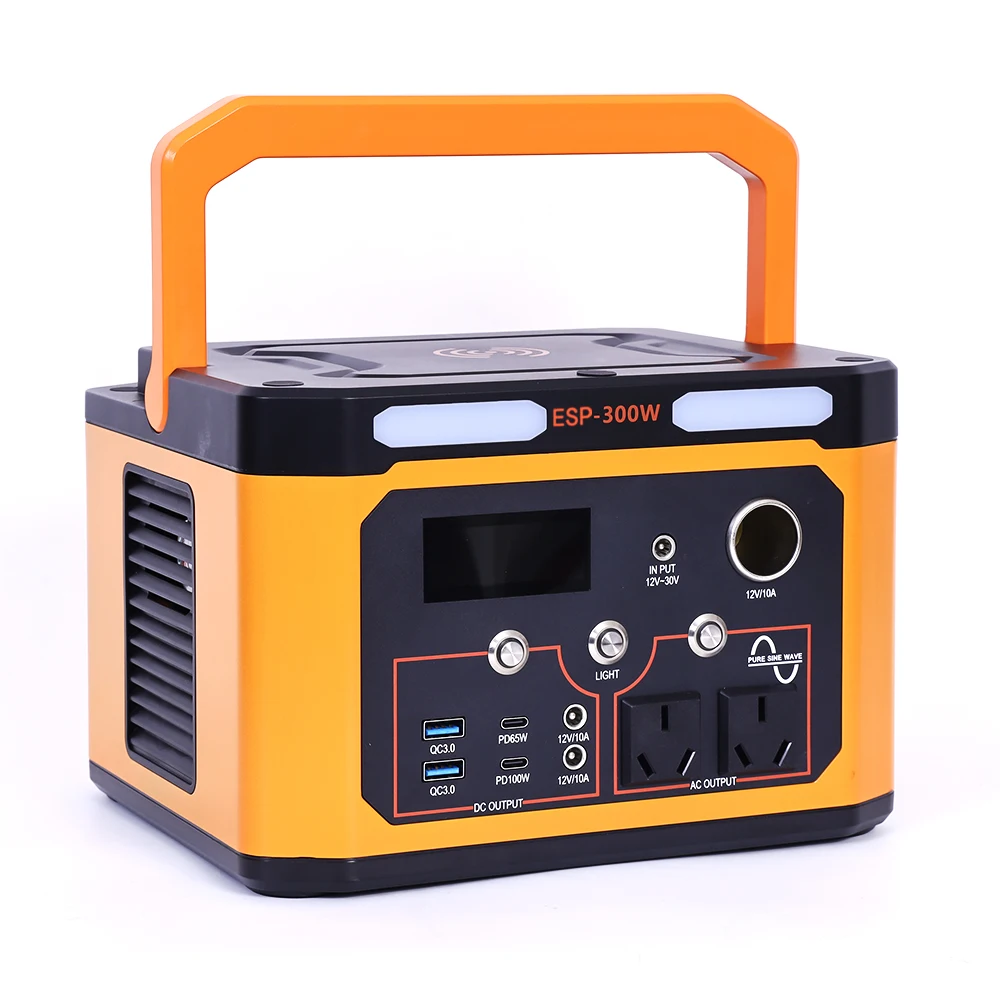 86400mAhPortable Power Station Lifepo4 Battery Power Bank 300w Outdoor Solar Generator Energy Storage Power Supply