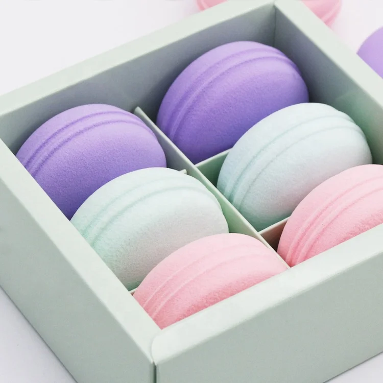 Wholesale Makeup Blender Sponge Sets Macaroon Latex Free Sponge Make Up Blenders
