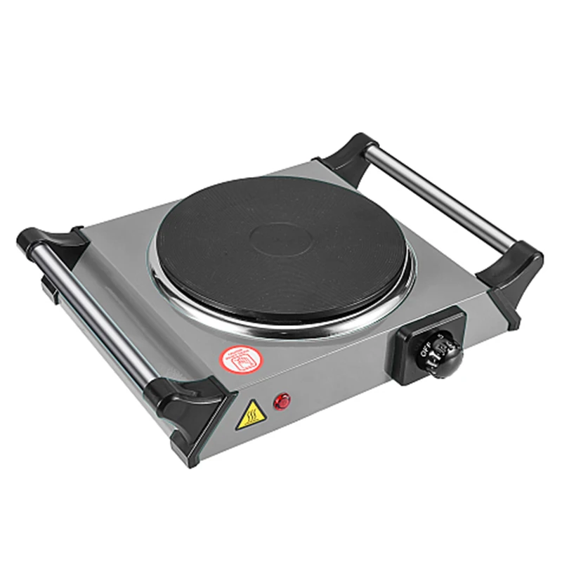 500 Watts Electric Single Burner Cooktop Cast Iron Hot plate With 5 Level Temperature Control
