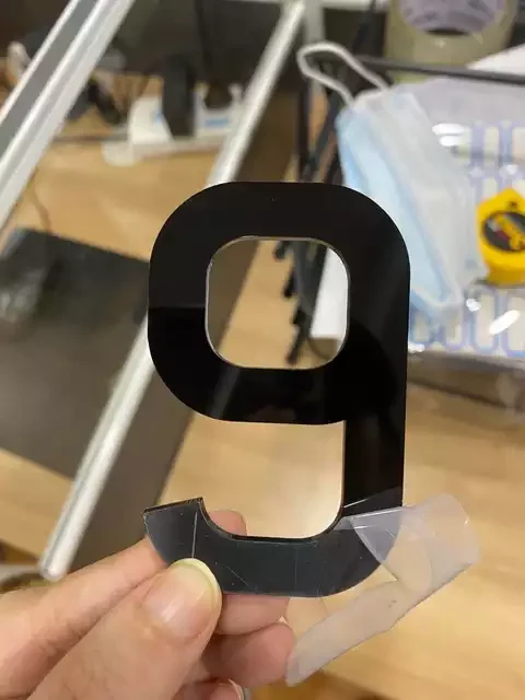 Custom 3d resin gel letter number office name plate 4D Acrylic car nameplate plate letter 5mm UK license plate letters