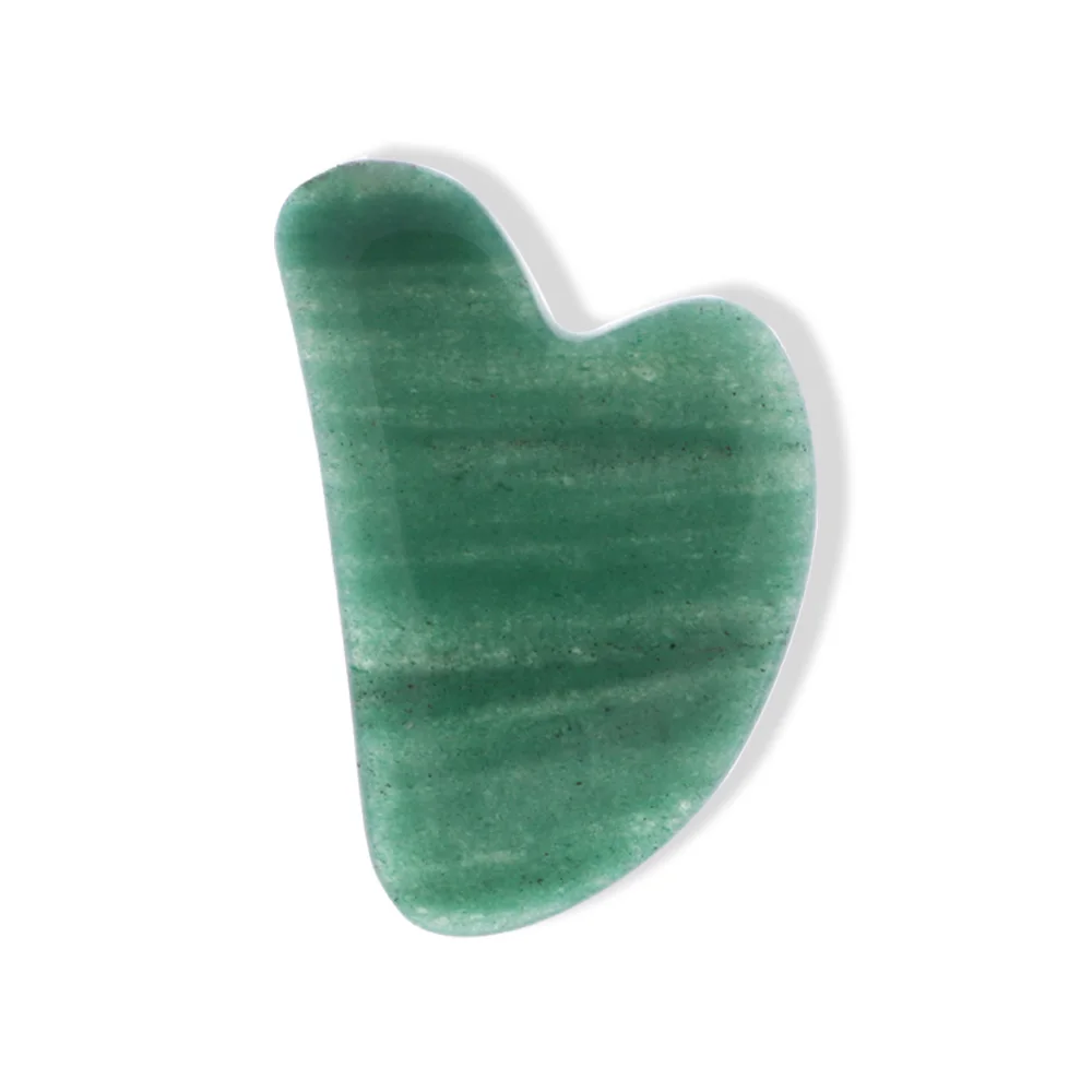 Лидер продаж, индивидуальные массажные инструменты для подтяжки тела и лица, натуральный зеленый розовый фиолетовый камень для соскабливания гуаша