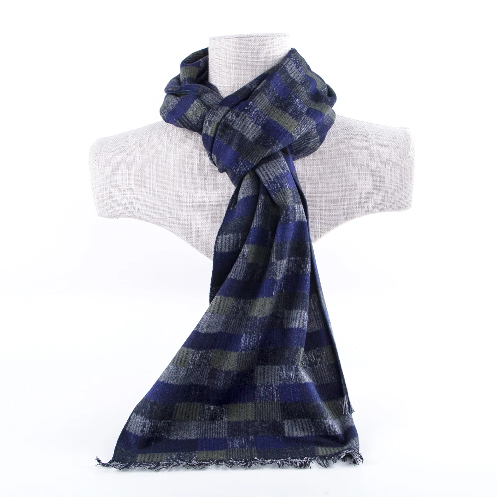Porostar Manufacturing Customized Wholesale Handmade Design Premium Business Brushed Silk Winter Scarf