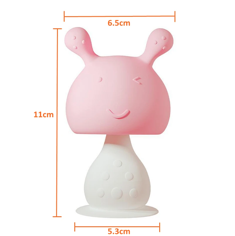 Customized free design Food gradeTeethers BPA Free Soft Baby Silicone Baby teether Rattles