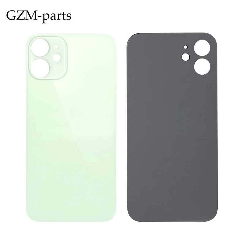 GZM-parts 100% New Back Housing Battery Door Cover Glass  for iPhone 12 Rear Housing cover glass