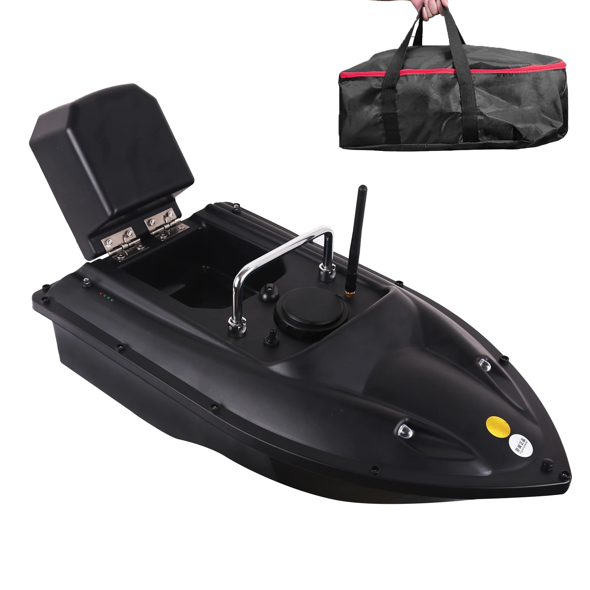 Stock in USA 12000 mAh large capacity rc fishing bait boat for carp fishing With night navigation light