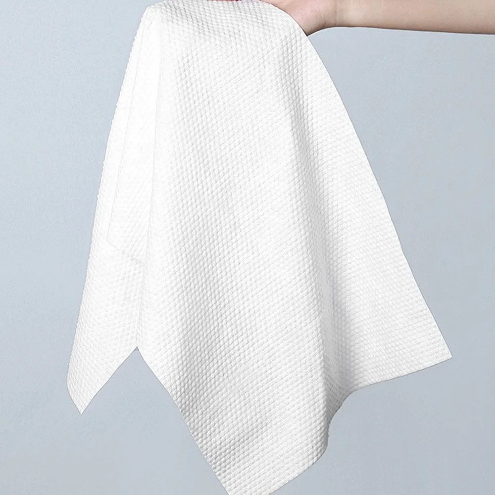 Quick-Dry Soft Disposable Face Towel Nonwoven Technics Cotton Tissues for Beauty Treatment and Hairdressing