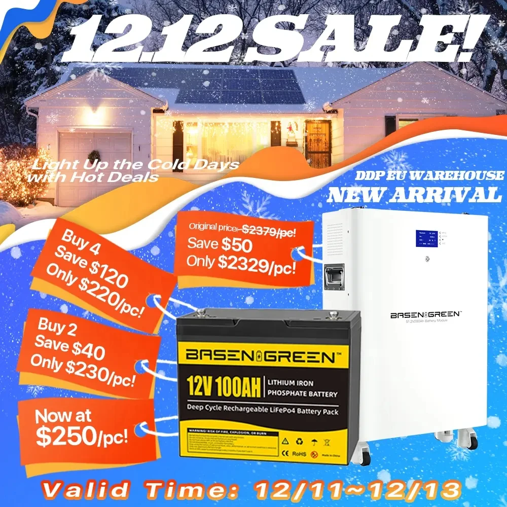 Basen Green12v Energy Storage Lithium Battery 12v 100ah 200ah 300ah Lithium Battery For Solar System