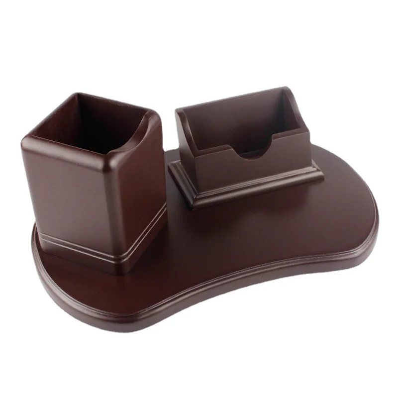 Wholesale desktop wooden pen holder wooden business card remote control storage box & pen holder