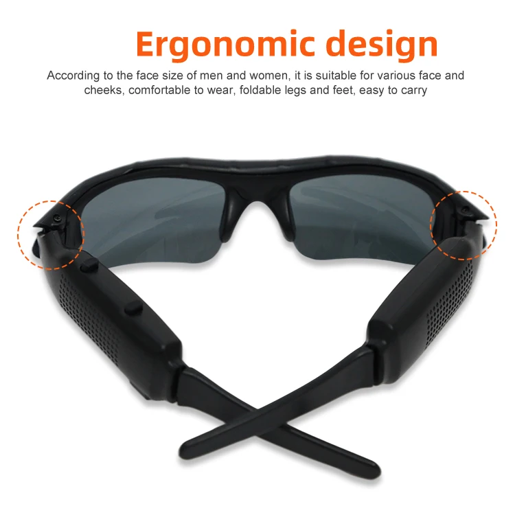 Factory Supply 1080P Hd Camera Eyewear User Manual Long Battery Life Wireless Spy Glasses Hidden Camera