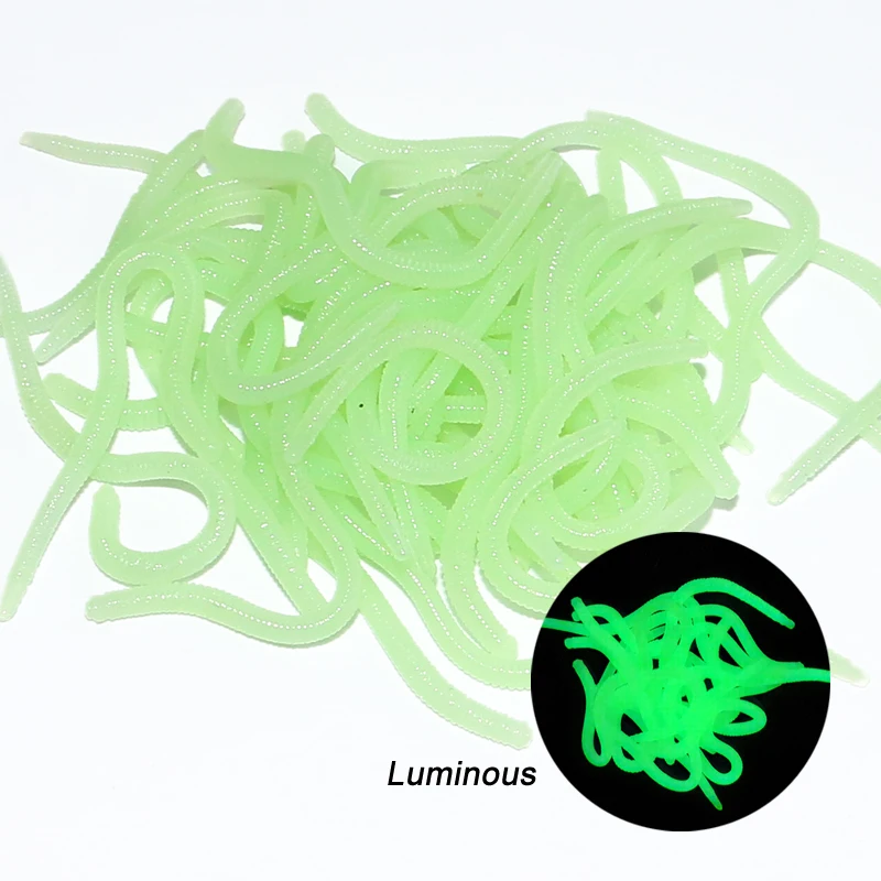 Wholesale 1000 Piece/Bag High Quality Bionic Floating Fake Earthworm Artificial Soft Lure Worm, Plastic Fishing Soft Worm Lure
