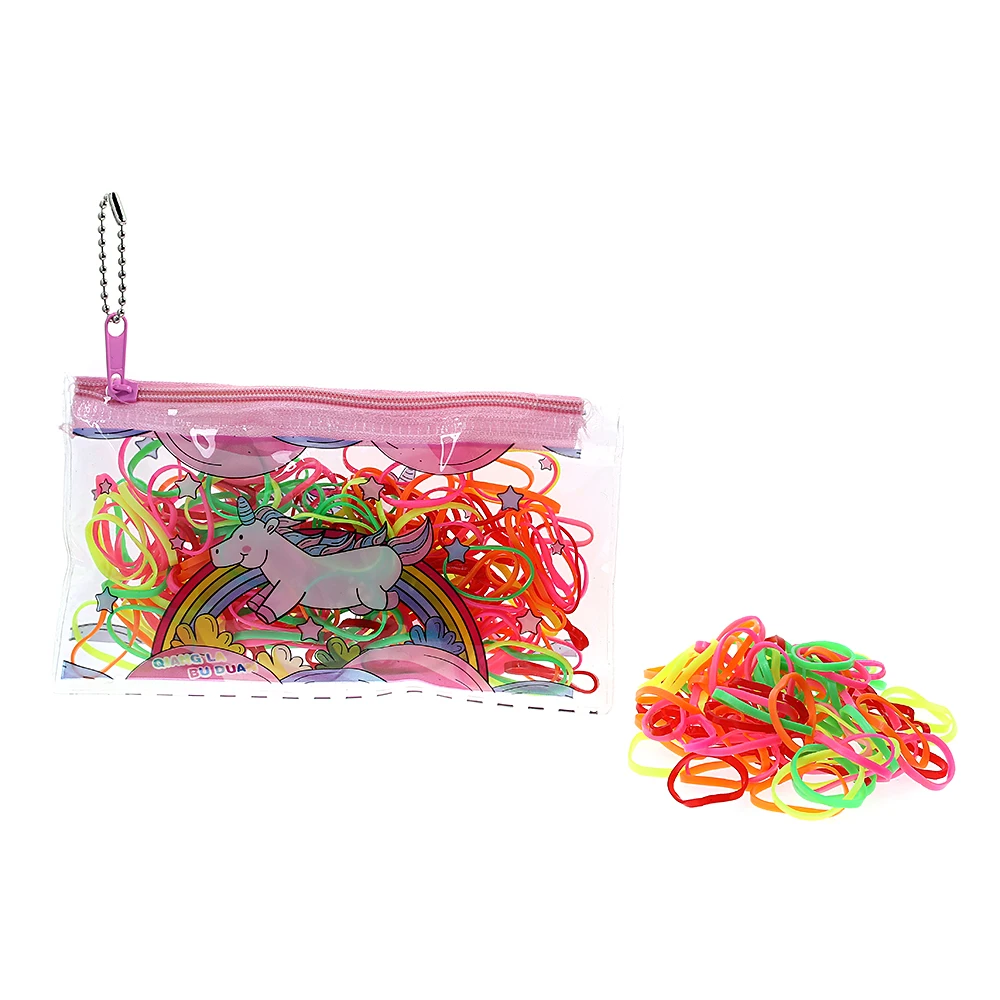 
Zipper bag for children hot selling rubber band 