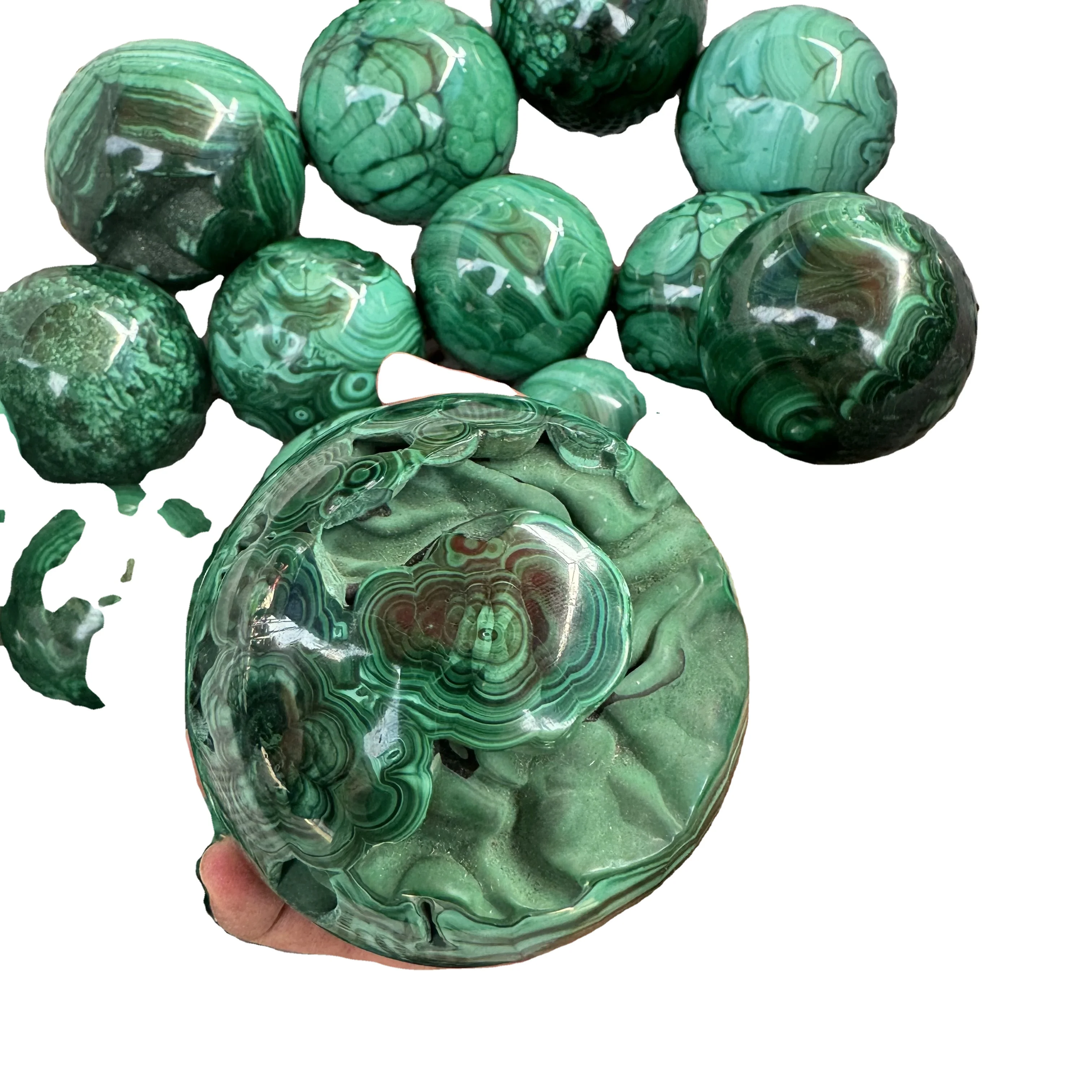 high quality natural malachite  ball natural crystal ball natural  malachite