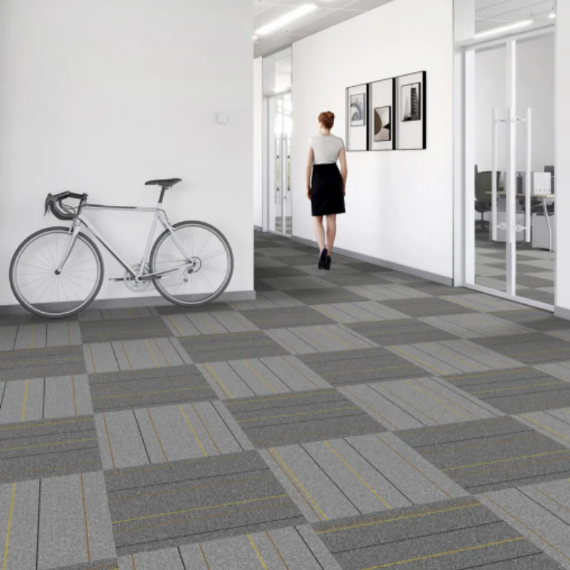 High quality 50*50cm commercial pvc carpet solution dyed nylon carpet office carpet tiles