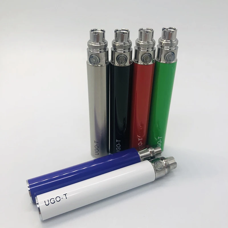 Large stock bottom charging ugo t vape battery e cig 510 thread preheating high quality UGO T Battery