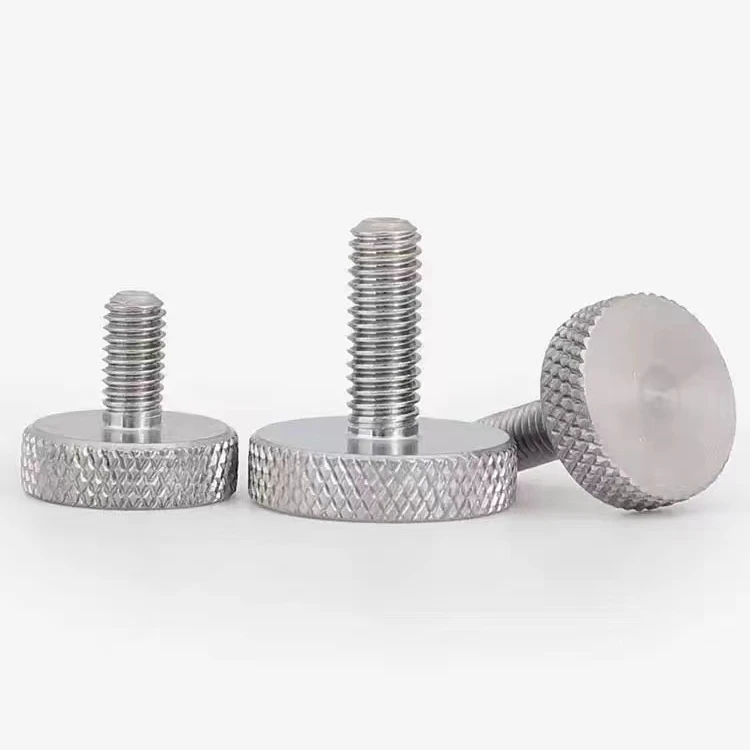 Hot Selling Product Metric Thumb Screw M6 Stainless Thumb Screw Stainless Knurled Thumb Screw Stainless Steel Plain Flat