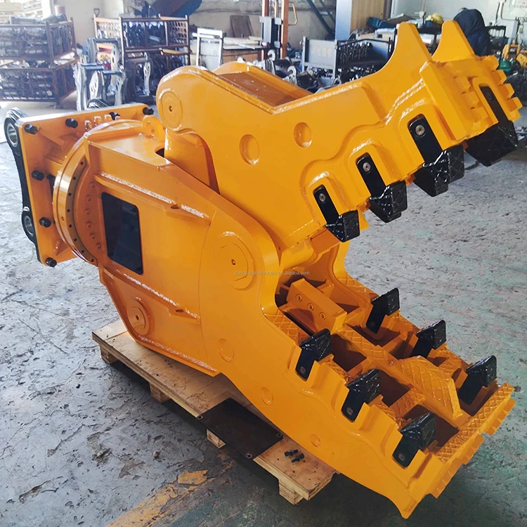Excavator Crusher Attachment Construction Hydraulic Rotating Concrete Pulverizer
